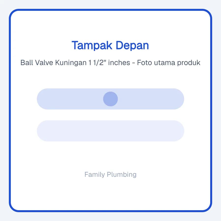 Ball Valve Kuningan 1 1/2" inches