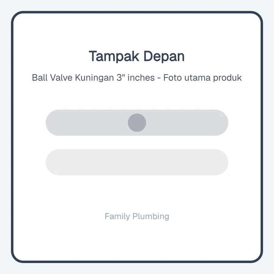 Ball Valve Kuningan 3" inches