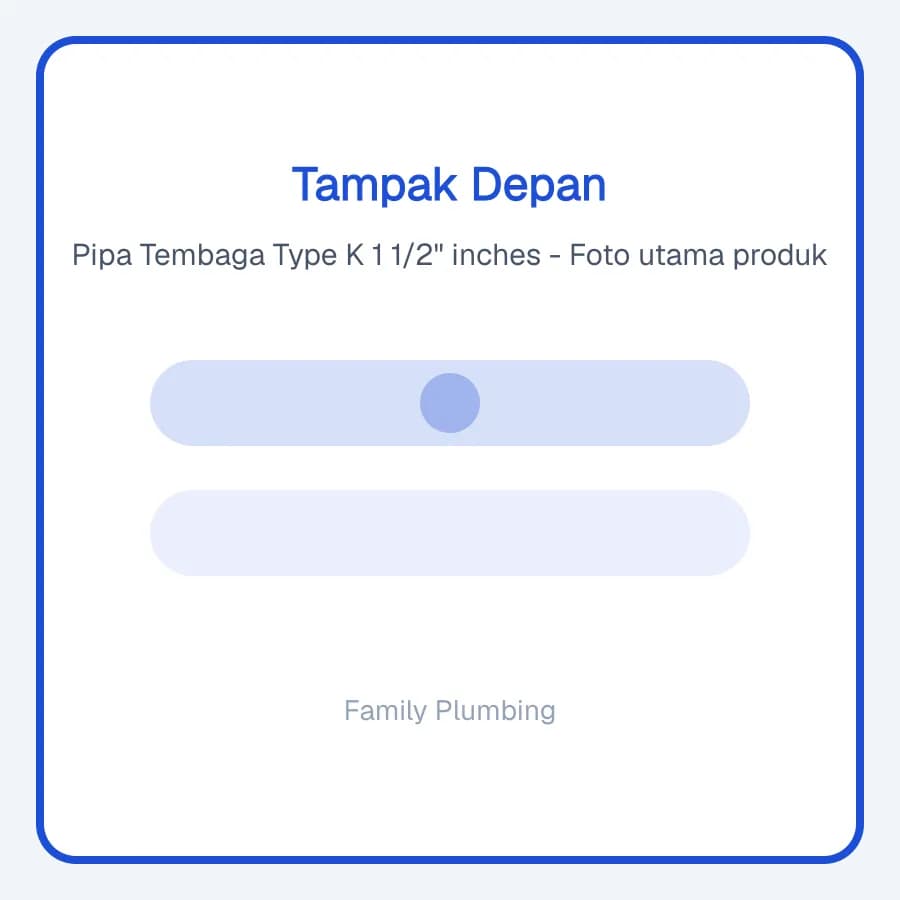 Pipa Tembaga Type K 1 1/2" inches