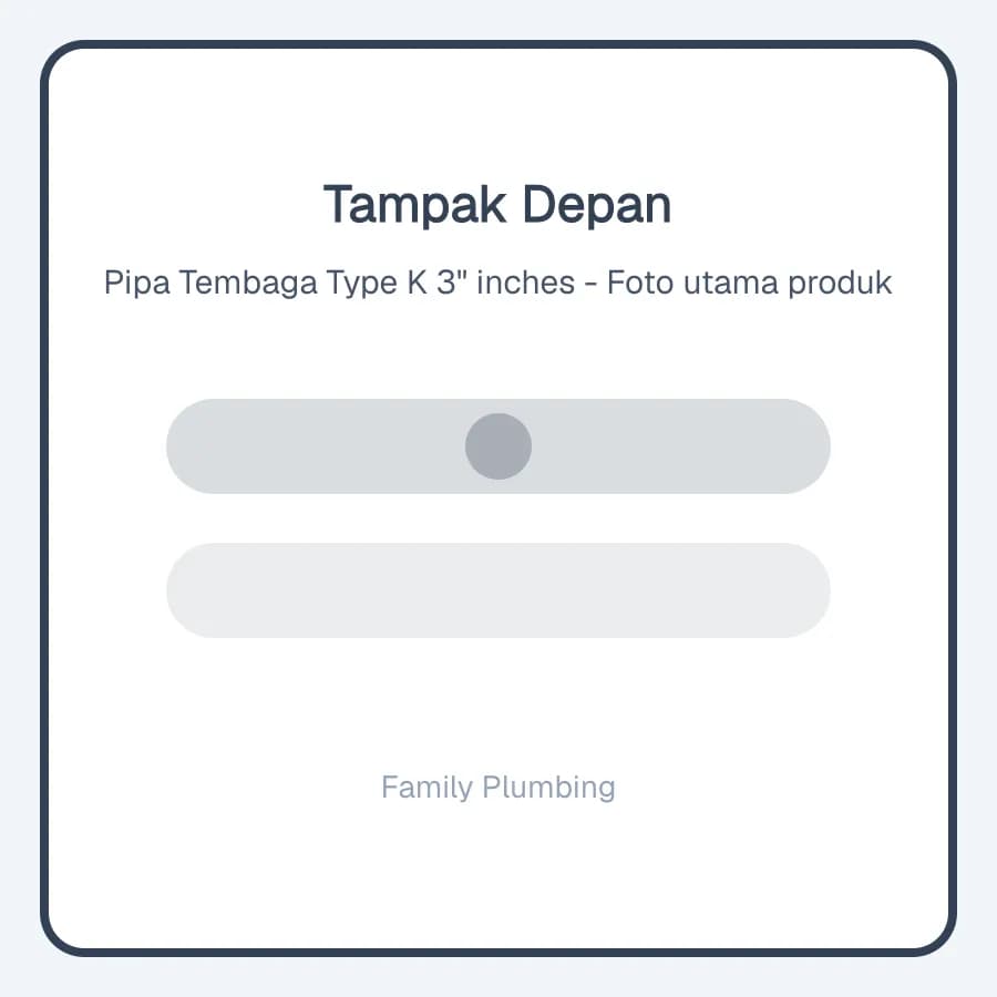 Pipa Tembaga Type K 3" inches