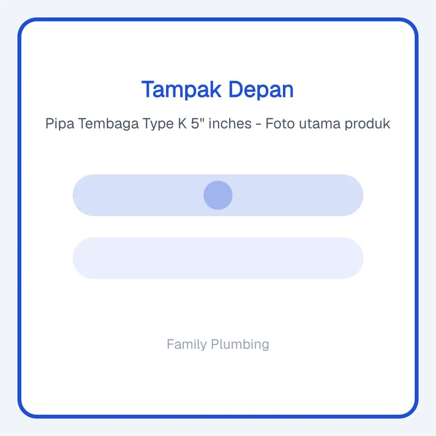 Pipa Tembaga Type K 5" inches
