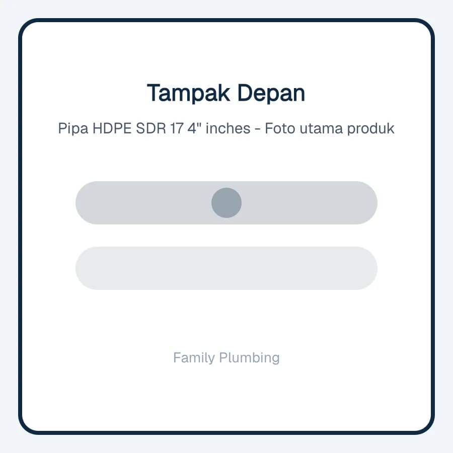 Pipa HDPE SDR 17 4" inches