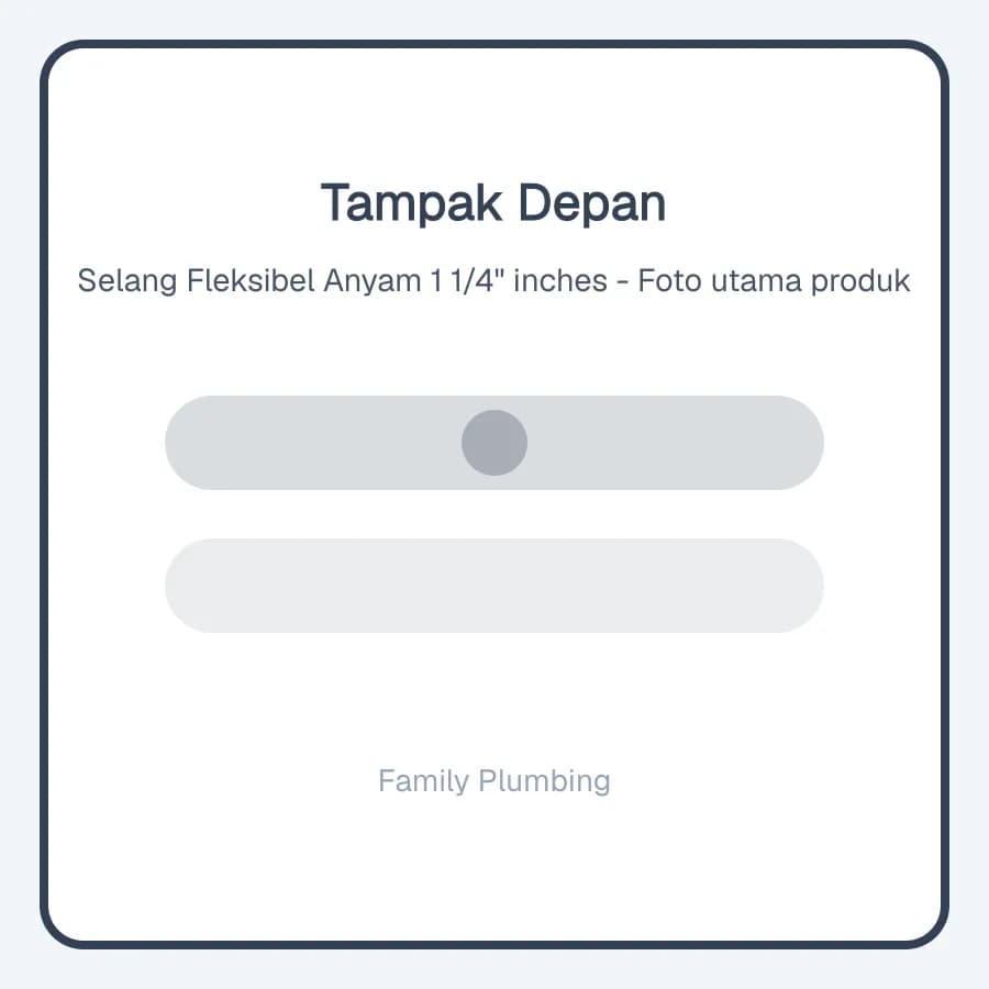 Selang Fleksibel Anyam 1 1/4" inches
