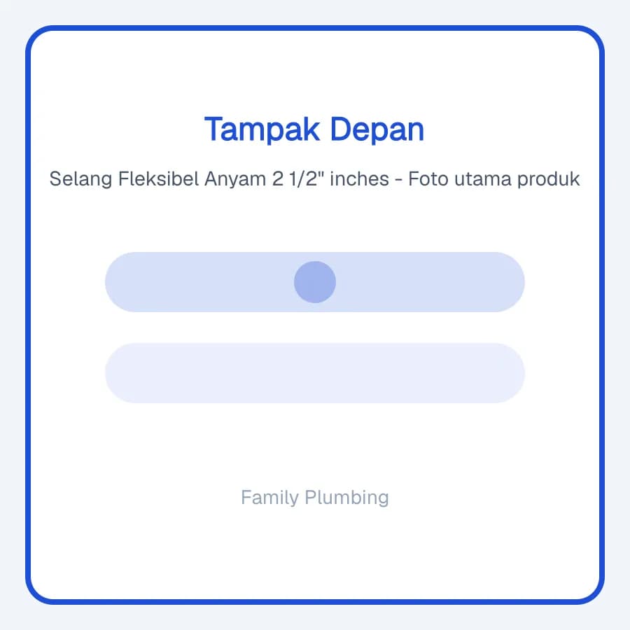 Selang Fleksibel Anyam 2 1/2" inches