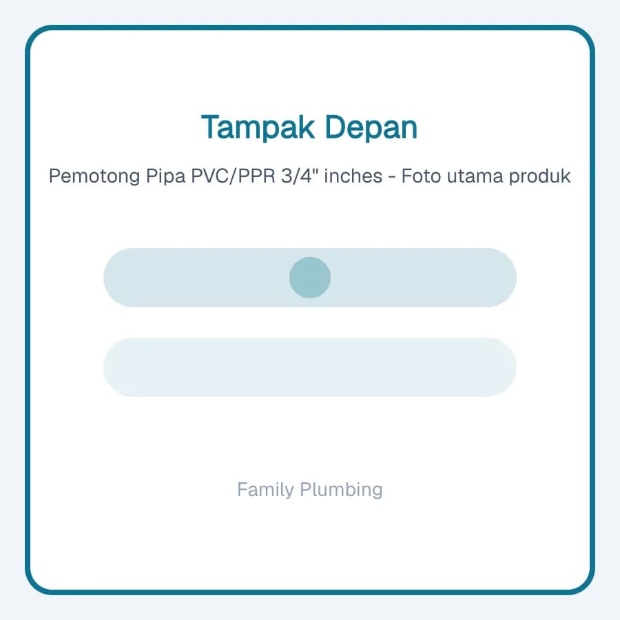 Pemotong Pipa PVC/PPR 3/4" inches